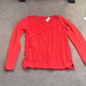 NWT Talbots Orange Sweater